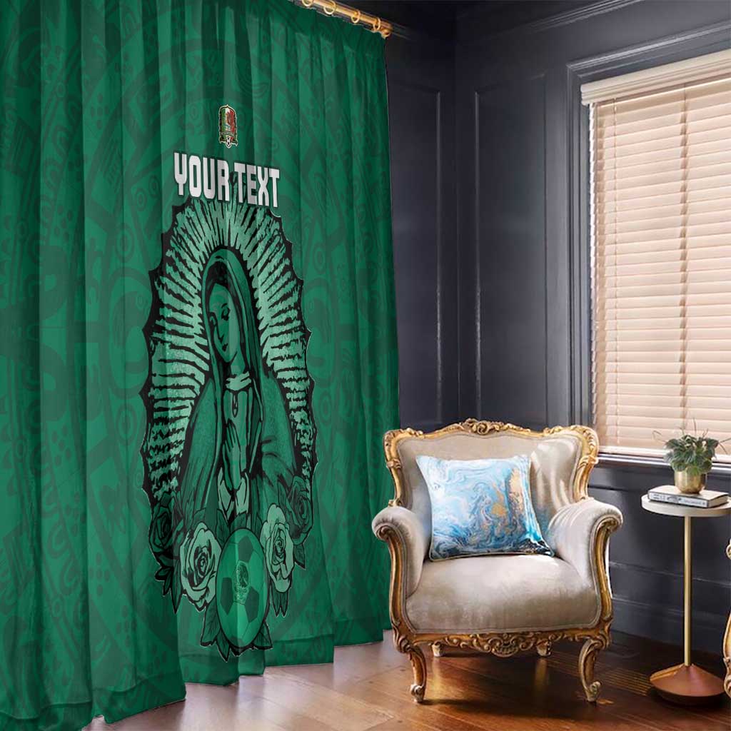 Custom Mexico Guadalupe Football Window Curtain Viva Mexico