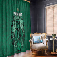 Custom Mexico Guadalupe Football Window Curtain Viva Mexico