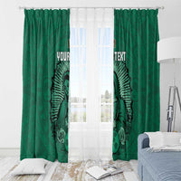 Custom Mexico Guadalupe Football Window Curtain Viva Mexico