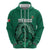 Custom Mexico Guadalupe Football Zip Hoodie Viva Mexico