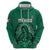 Custom Mexico Guadalupe Football Zip Hoodie Viva Mexico