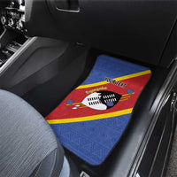 Personalized Eswatini National Flag Day Car Mats Nguni Shield Flag Style