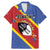 Personalized Eswatini National Flag Day Family Matching Mermaid Dress and Hawaiian Shirt Nguni Shield Flag Style