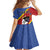Personalized Eswatini National Flag Day Family Matching Short Sleeve Bodycon Dress and Hawaiian Shirt Nguni Shield Flag Style
