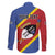 Personalized Eswatini National Flag Day Family Matching Summer Maxi Dress and Hawaiian Shirt Nguni Shield Flag Style