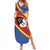 Personalized Eswatini National Flag Day Family Matching Summer Maxi Dress and Hawaiian Shirt Nguni Shield Flag Style