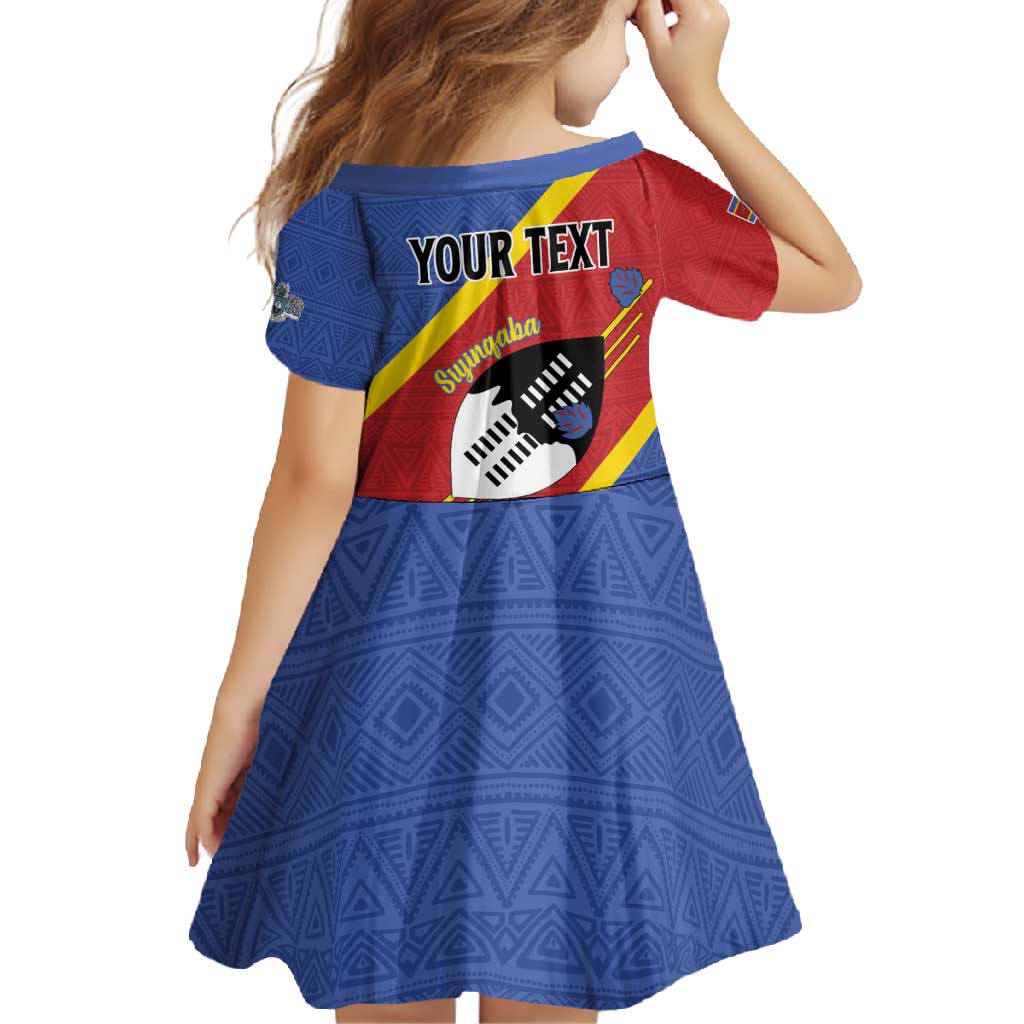 Personalized Eswatini National Flag Day Family Matching Tank Maxi Dress and Hawaiian Shirt Nguni Shield Flag Style