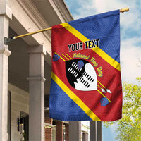 Personalized Eswatini National Flag Day Garden Flag Nguni Shield Flag Style