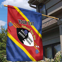 Personalized Eswatini National Flag Day Garden Flag Nguni Shield Flag Style