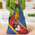 Personalized Eswatini National Flag Day Grocery Bag Nguni Shield Flag Style