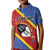 Personalized Eswatini National Flag Day Kid Polo Shirt Nguni Shield Flag Style