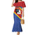 Personalized Eswatini National Flag Day Mermaid Dress Nguni Shield Flag Style