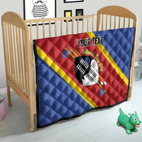 Personalized Eswatini National Flag Day Quilt Nguni Shield Flag Style