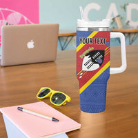 Personalized Eswatini National Flag Day Tumbler With Handle Nguni Shield Flag Style