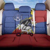 Eswatini Back Car Seat Cover Nguni Shield Edelweiss Flower