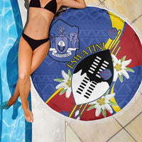 Eswatini Beach Blanket Nguni Shield Edelweiss Flower