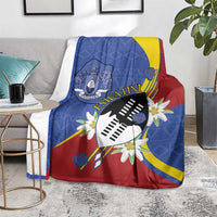 Eswatini Blanket Nguni Shield Edelweiss Flower