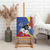 Eswatini Canvas Wall Art Nguni Shield Edelweiss Flower