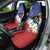 Eswatini Car Seat Cover Nguni Shield Edelweiss Flower