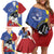 Eswatini Family Matching Off Shoulder Short Dress and Hawaiian Shirt Nguni Shield Edelweiss Flower