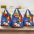 Eswatini Grocery Bag Nguni Shield Edelweiss Flower