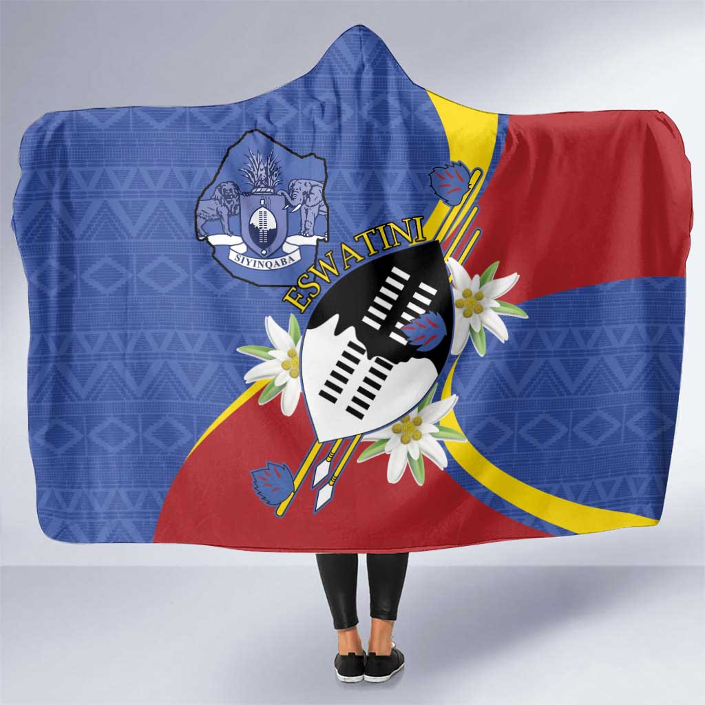 Eswatini Hooded Blanket Nguni Shield Edelweiss Flower
