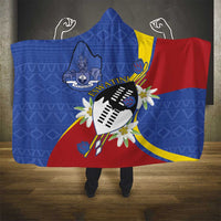 Eswatini Hooded Blanket Nguni Shield Edelweiss Flower