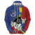 Eswatini Hoodie Nguni Shield Edelweiss Flower