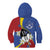 Eswatini Kid Hoodie Nguni Shield Edelweiss Flower