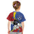 Eswatini Kid T Shirt Nguni Shield Edelweiss Flower