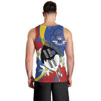 Eswatini Men Tank Top Nguni Shield Edelweiss Flower