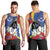 Eswatini Men Tank Top Nguni Shield Edelweiss Flower