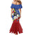 Eswatini Mermaid Dress Nguni Shield Edelweiss Flower