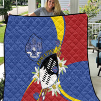 Eswatini Quilt Nguni Shield Edelweiss Flower