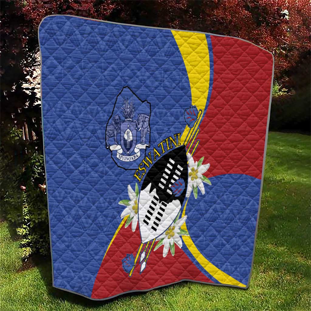 Eswatini Quilt Nguni Shield Edelweiss Flower