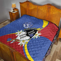 Eswatini Quilt Nguni Shield Edelweiss Flower