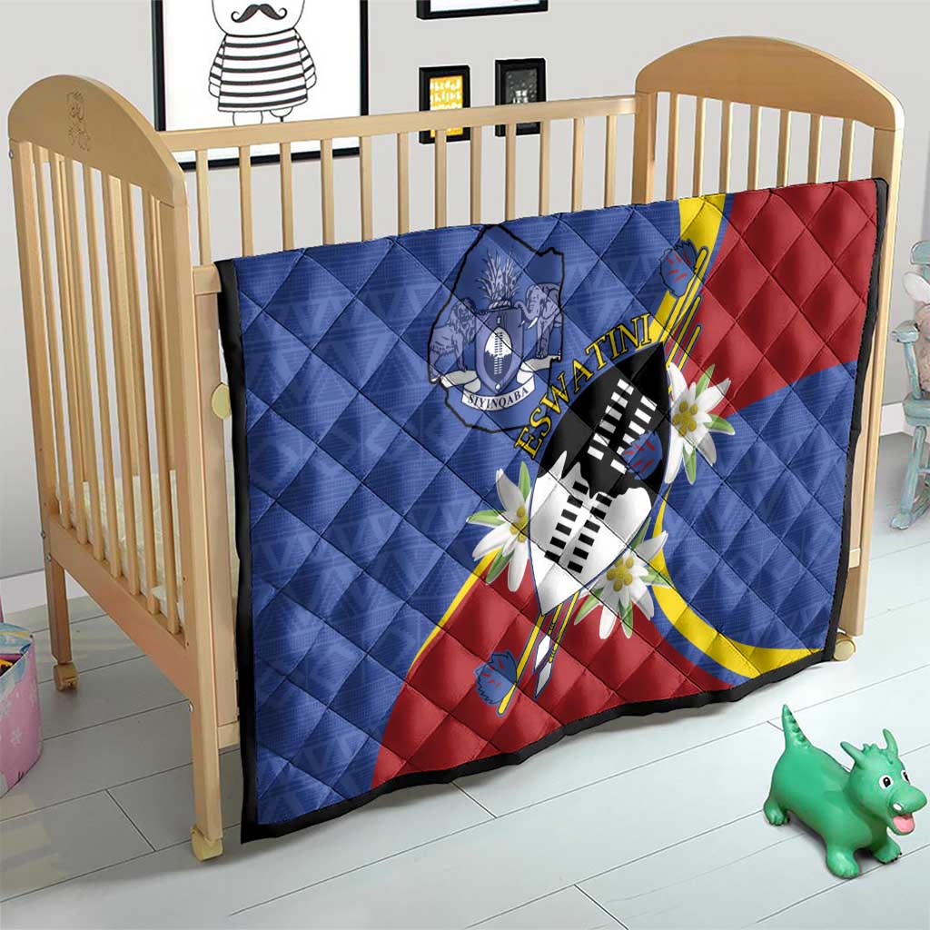 Eswatini Quilt Nguni Shield Edelweiss Flower