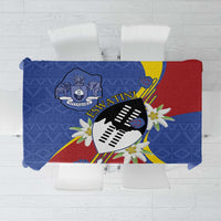 Eswatini Tablecloth Nguni Shield Edelweiss Flower