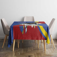 Eswatini Tablecloth Nguni Shield Edelweiss Flower