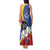 Eswatini Tank Maxi Dress Nguni Shield Edelweiss Flower
