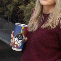 Eswatini Tumbler Cup Nguni Shield Edelweiss Flower