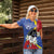 Eswatini Women Polo Shirt Nguni Shield Edelweiss Flower