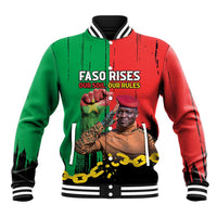 Ibrahim Traore Baseball Jacket Faso Rises Our Soil Our Rules