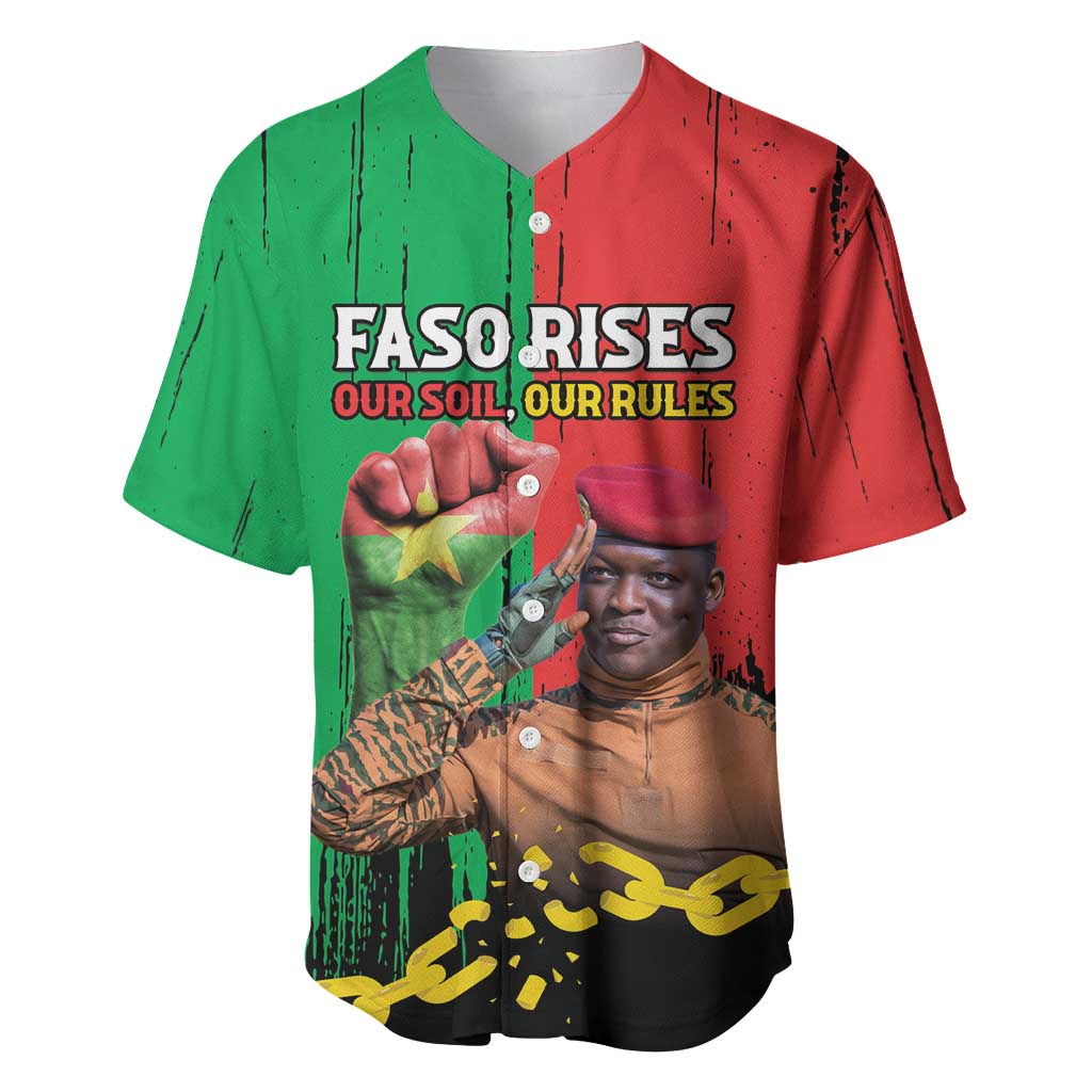 Ibrahim Traore Baseball Jersey Faso Rises Our Soil Our Rules