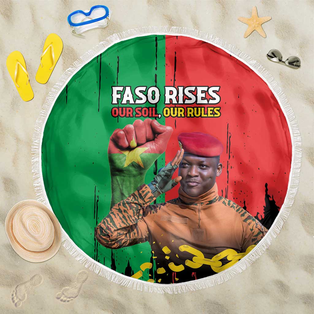 Ibrahim Traore Beach Blanket Faso Rises Our Soil Our Rules