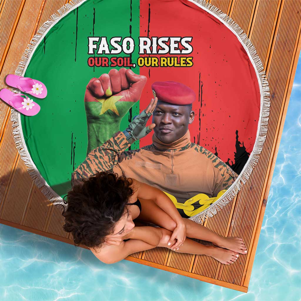 Ibrahim Traore Beach Blanket Faso Rises Our Soil Our Rules