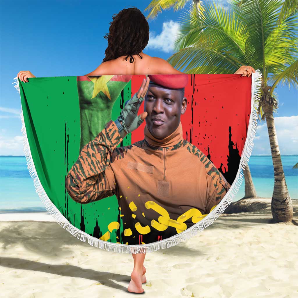 Ibrahim Traore Beach Blanket Faso Rises Our Soil Our Rules