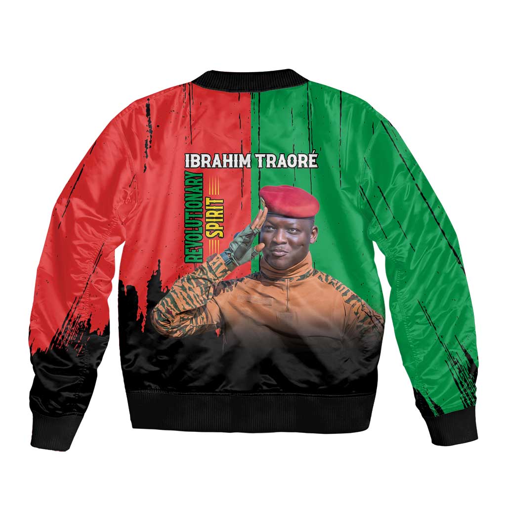 Ibrahim Traore Bomber Jacket Faso Rises Our Soil Our Rules