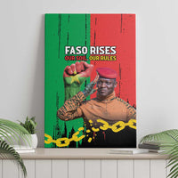 Ibrahim Traore Canvas Wall Art Faso Rises Our Soil Our Rules