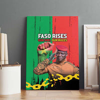 Ibrahim Traore Canvas Wall Art Faso Rises Our Soil Our Rules